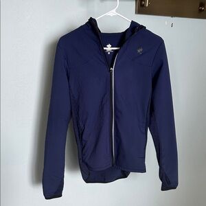 Navy blue women's running jacket